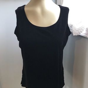 Liz Claiborne Villager faux velvet dressy tank.